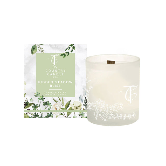 Wonderwick Glasshouse Hidden Meadow Bliss Glass Candle