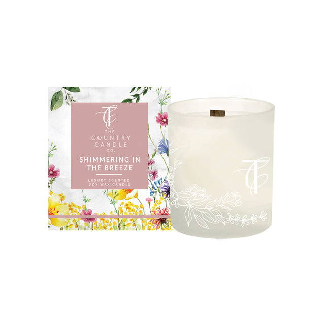 Wonderwick Glasshouse Shimmering in the Breeze Glass Candle