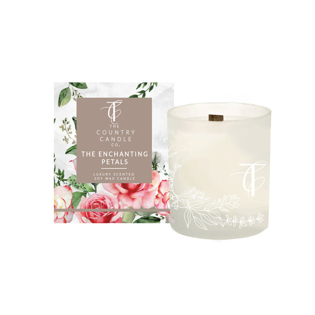 Wonderwick Glasshouse Enchanting Petals Glass Candle