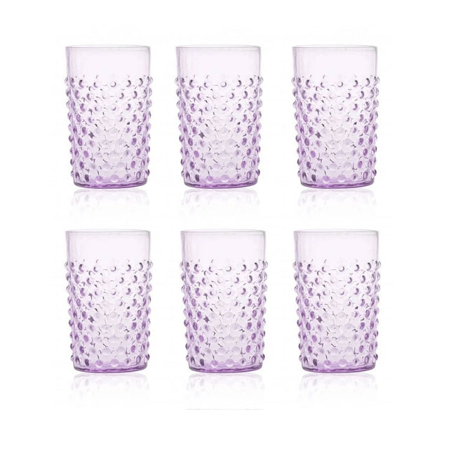Klimchi Lilac Hobnail Tumblers (set of 6)