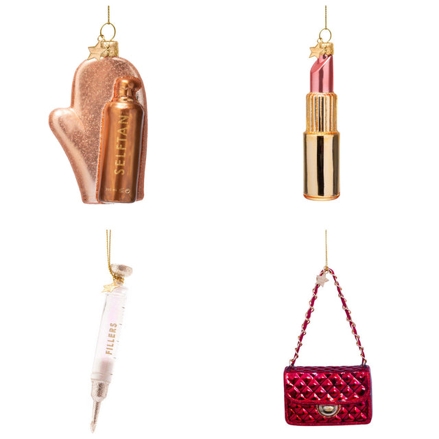 Vondels Makeup Rountine Ornament Set