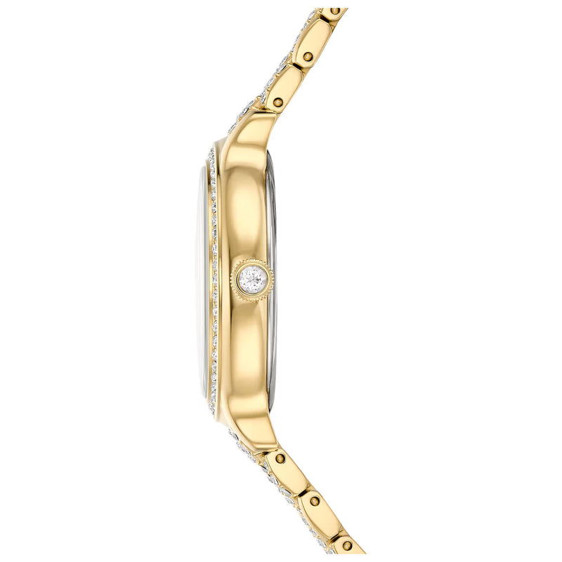 Swarovski Imber watch, Swiss Made, Metal bracelet, Gold tone, Gold-tone finish