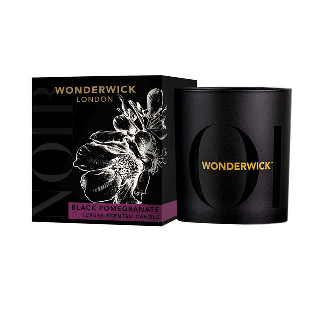 Wonderwick Noir Black Pomegranate Glass Candle
