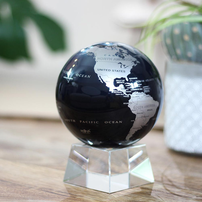 Mova Globe Black and Silver 4.5 inch
