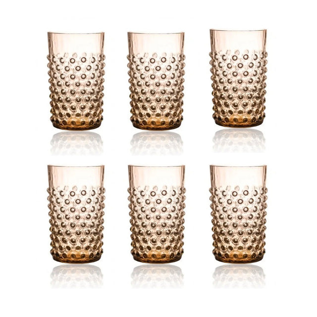 Klimchi Bronze Hobnail Tumblers (set of 6)