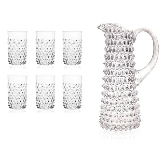Klimchi Clear Tall Jug & Glasses Set