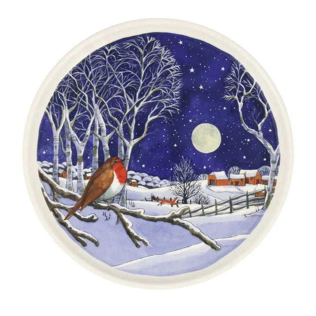 Emma Bridgewater Midnight Robin Flat Serving Plate