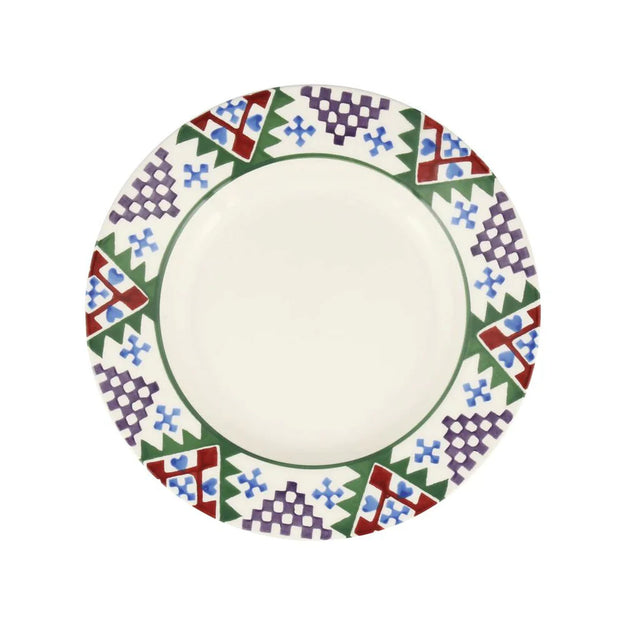 Emma Bridgewater Christmas Quilt 8 1/2 Inch Plate