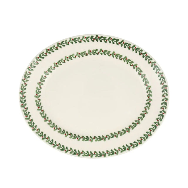 Emma Bridgewater Tiny Holly Medium Oval Platter