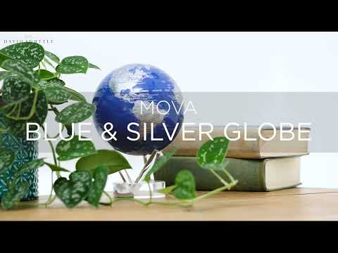 MOVA Blue and Silver 4.5 Inch Globe