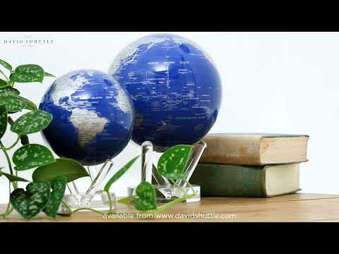 MOVA Blue and Silver 4.5 Inch Globe