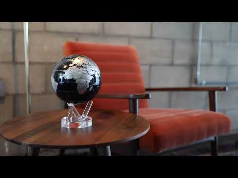 MOVA Silver & Black Metallic 4.5 Inch Globe