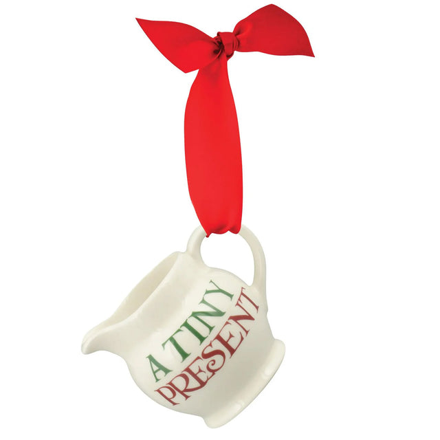 Emma Bridgewater Christmas Toast & Marmalade A Tiny Present Tiny Jug Hanging Ornament (Boxed)
