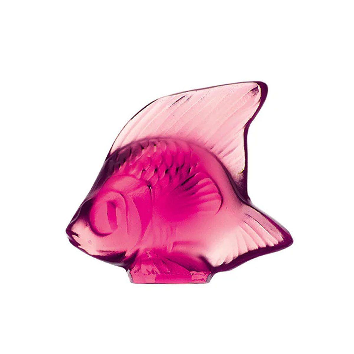Lalique Fuchsia Fish - Crystal Sculptures & Figurines - David