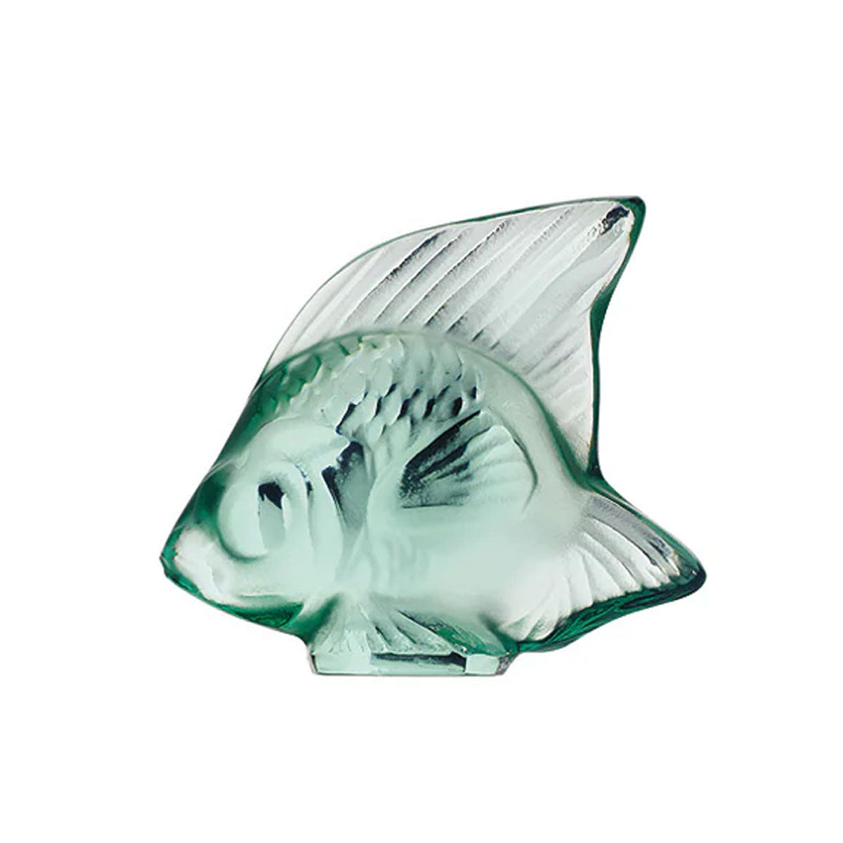 Lalique | Fish Sculpture | Mint Green Crystal | 3001900 - David