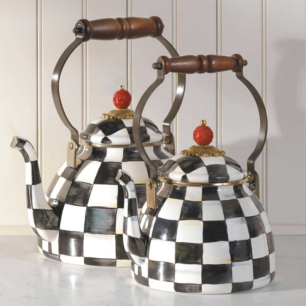 Mackenzie-Childs | Courtly Check 3 Quart Tea Kettle - David
