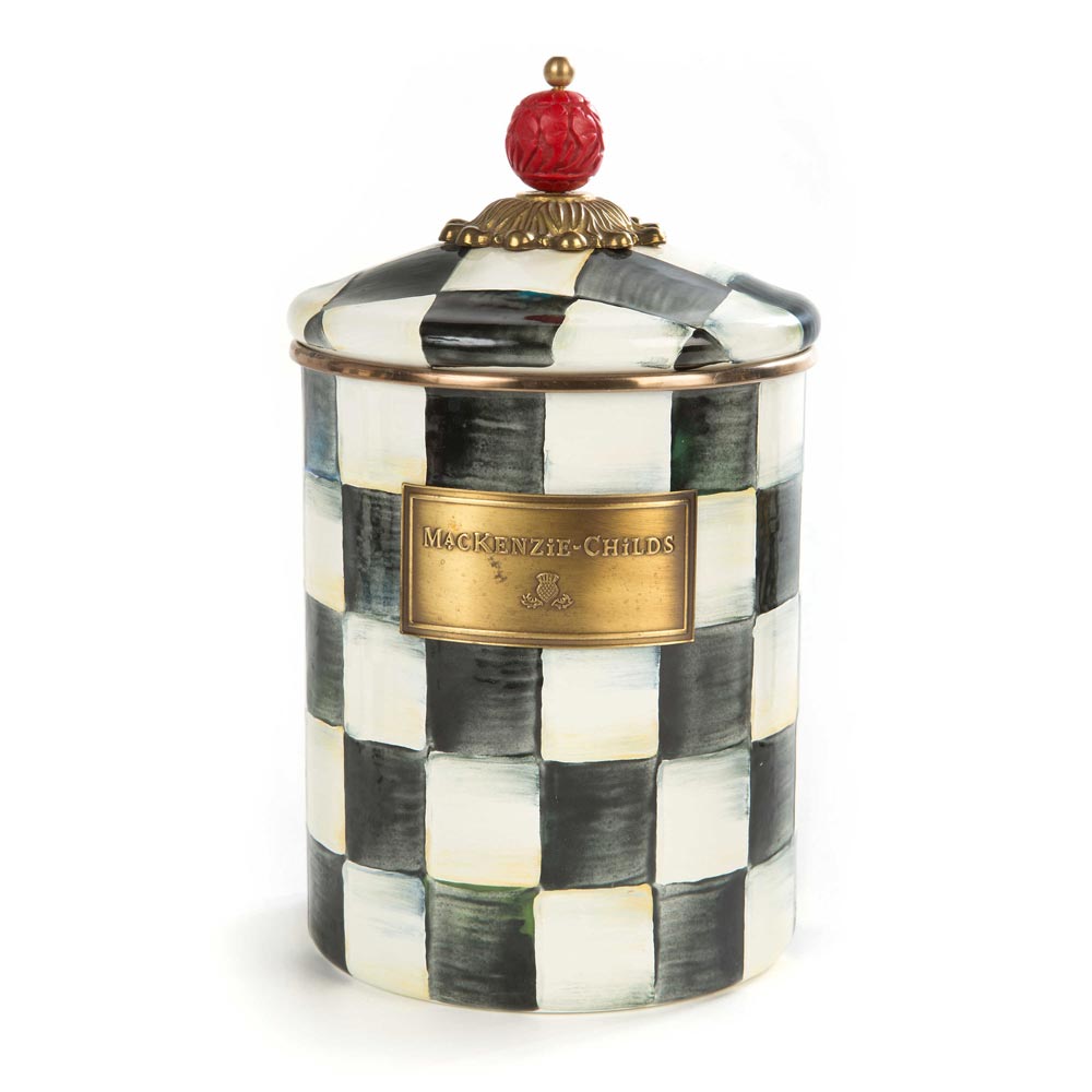 Mackenzie Childs Courtly Check Canister – David Shuttle Ltd