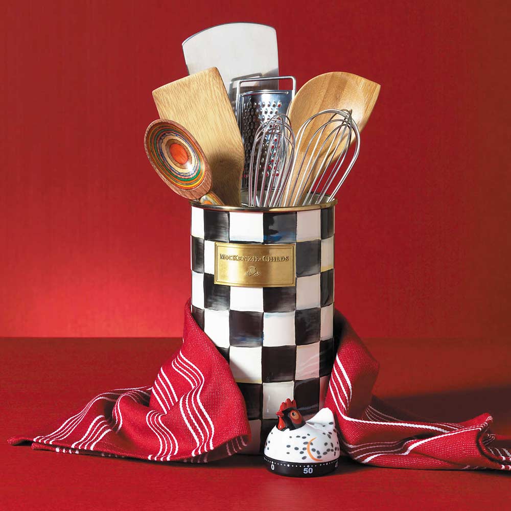 Mackenzie-Childs Courtly Check Utensil Holder – David Shuttle Ltd