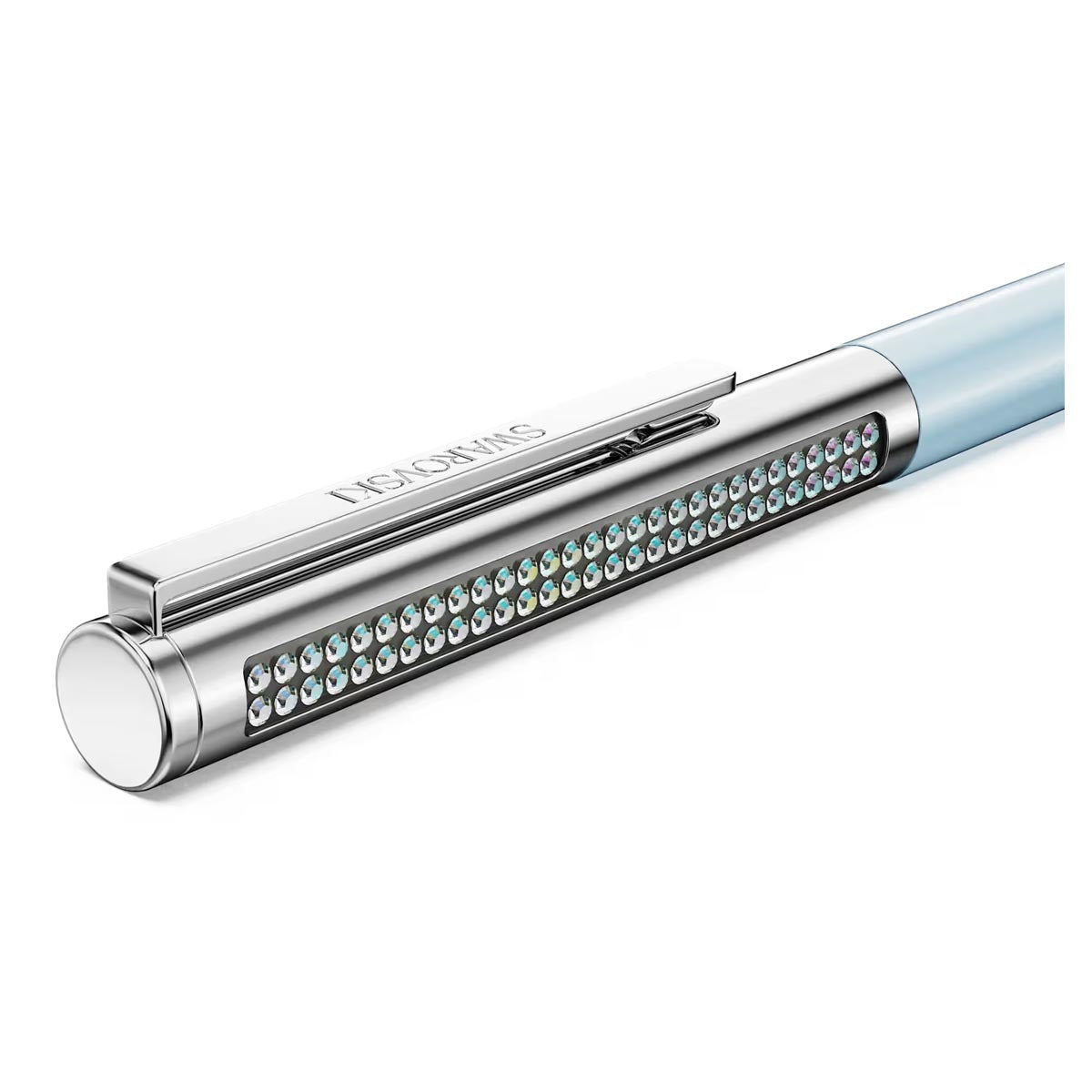 Swarovski Matrix Tennis ballpoint pen, Blue, Chrome plated – David