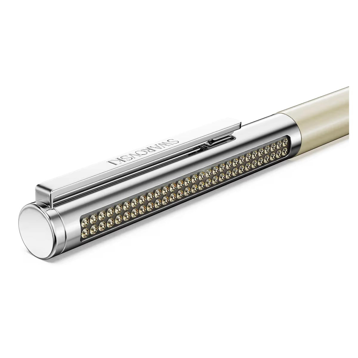 Swarovski Matrix Tennis ballpoint pen, Brown, Gold-tone plated