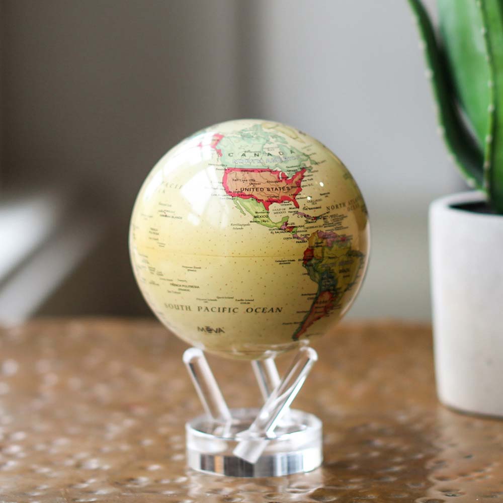 MOVA Earth Globe | Antique Beige 6