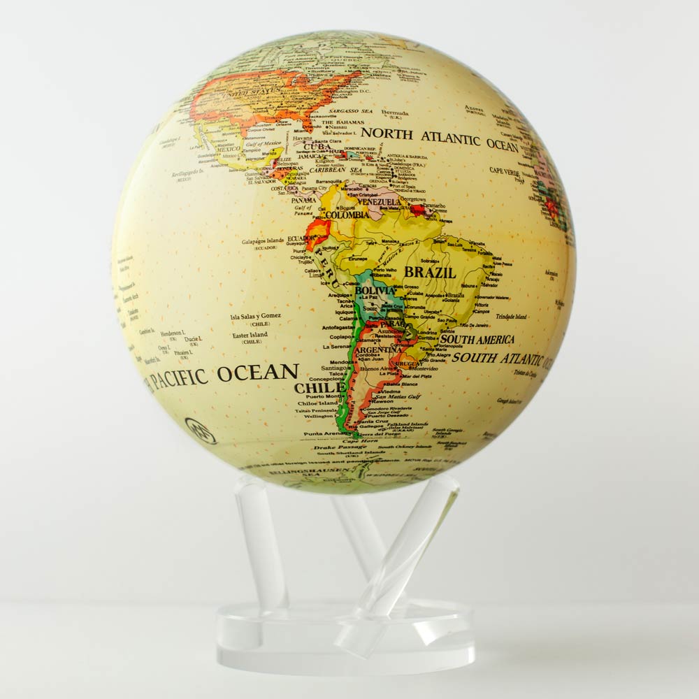 MOVA Earth Globe - Antique Beige 8.5 Inch Globe - David Shuttle