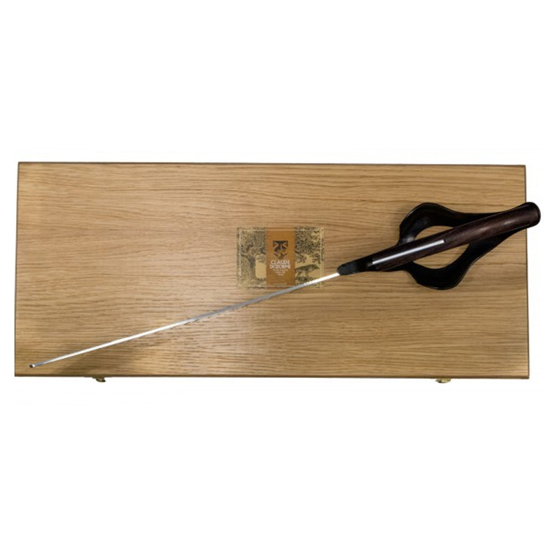 Claude Dozorme Dark Wood Design Champagne Sabre with Oak Box