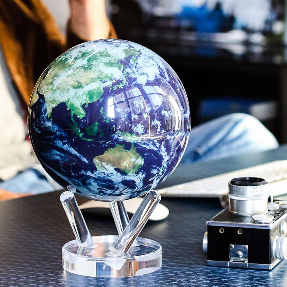 MOVA Earth Globe | MOVA Globe 6 Inch | Cloud Satellite View