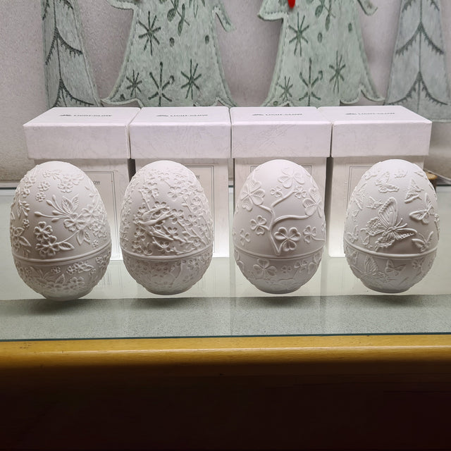 Glow by Welino Faberge Style Porcelain Medium Tealights, Set of 4