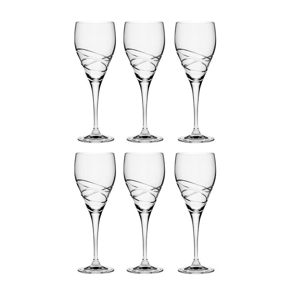 6 lead crystal wine glasses Royal Scot Crystal Skye 6 Large Wine Glasses 235mm (Presentation Boxed)