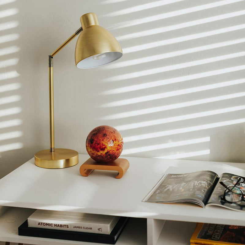 Mova Globe Venus 4.5 inch in a desk setting
