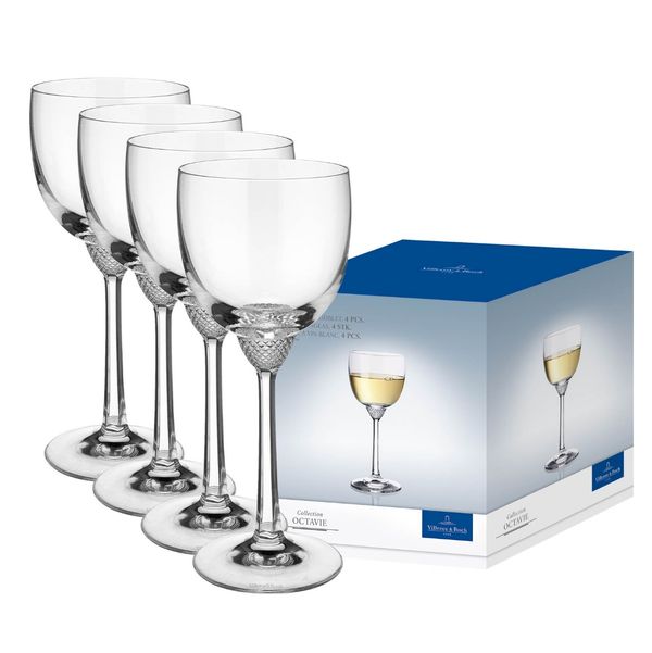 Villeroy & Boch Octavie White Wine Goblet, Set of 4