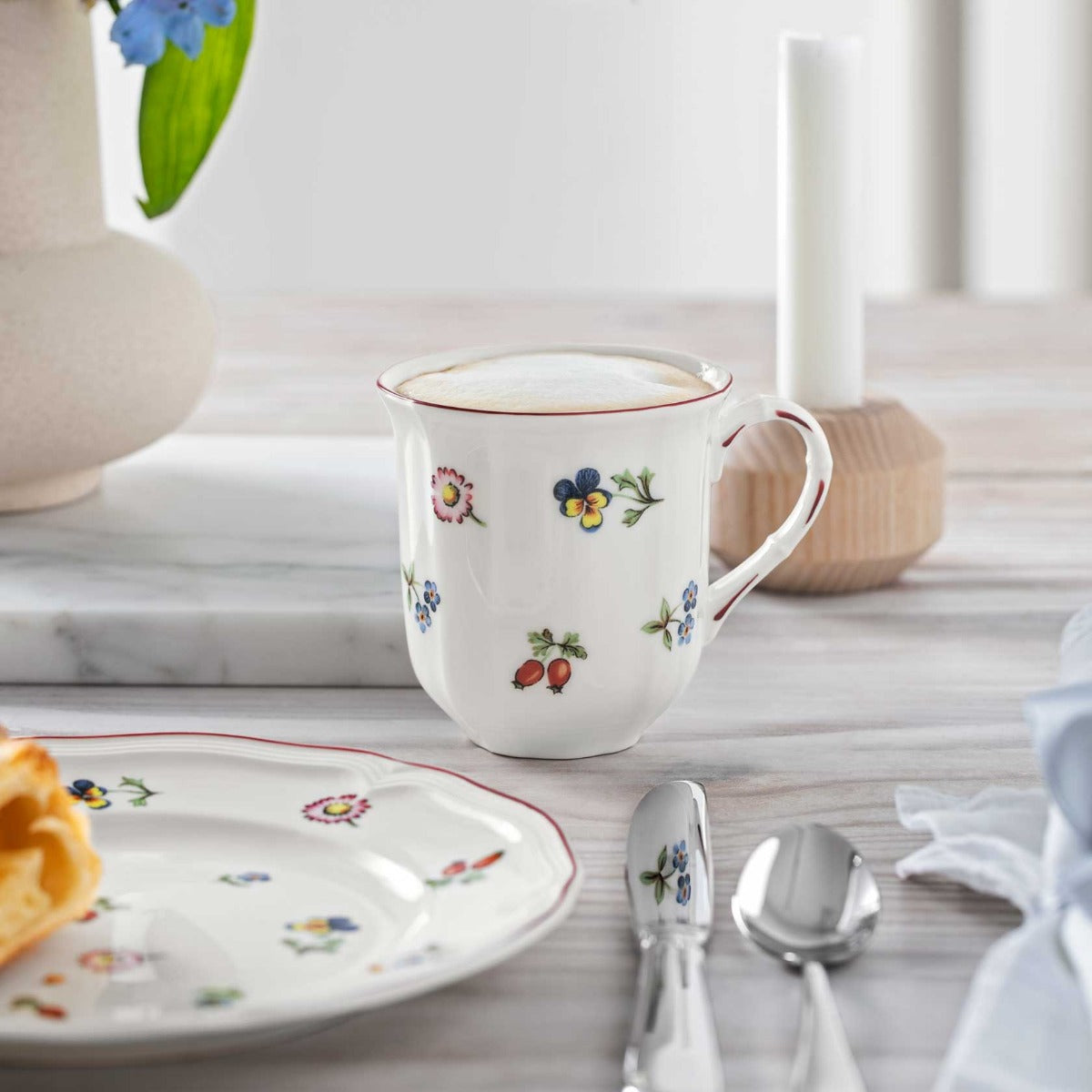 Villeroy & Boch Tazza Anniversario Jubilee Mug Mariefleur 290 Ml - Porcellana Premium Floreale