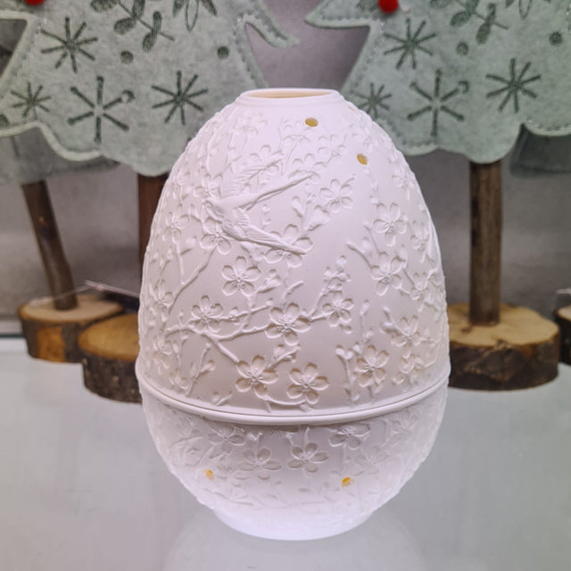 Glow by Welino Swallows Faberge Style Porcelain Large Tealight