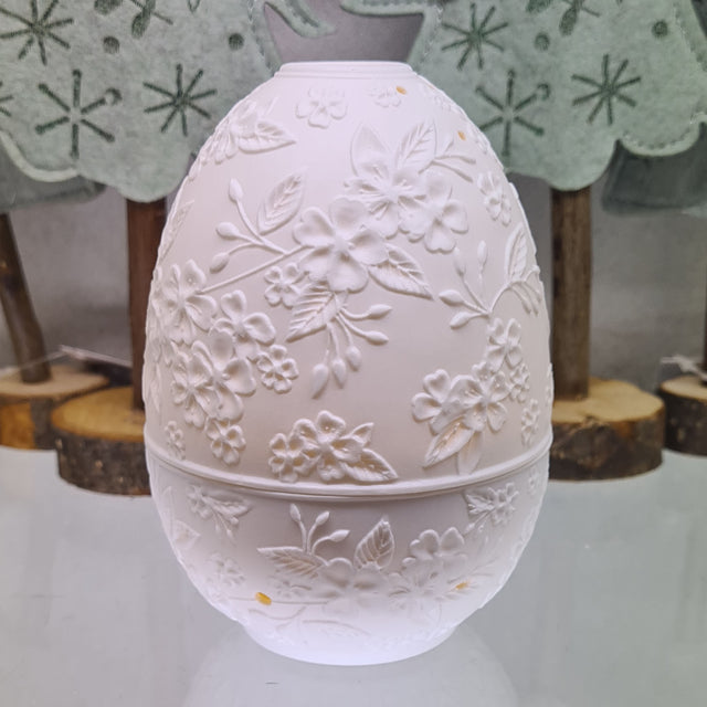 Glow by Welino Blossom Faberge Style Porcelain Large Tealight