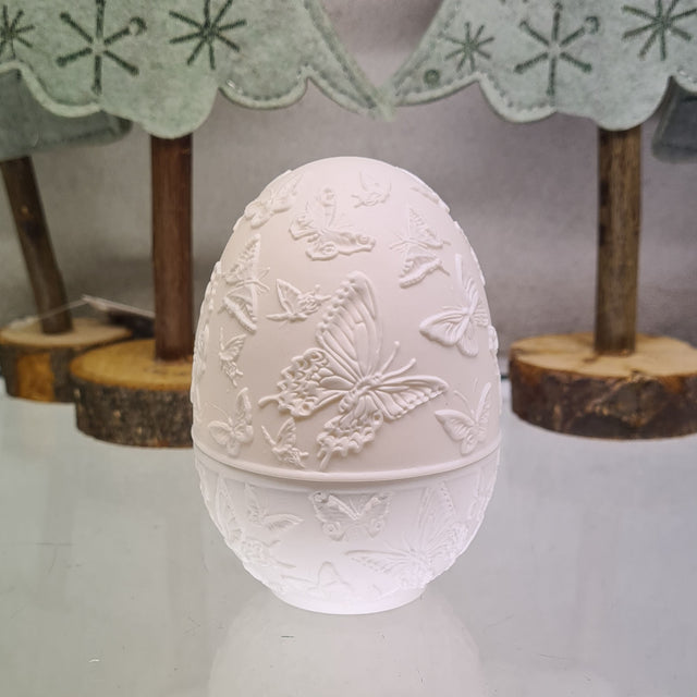 Glow by Welino Butterfly Faberge Style Porcelain Medium Tealight
