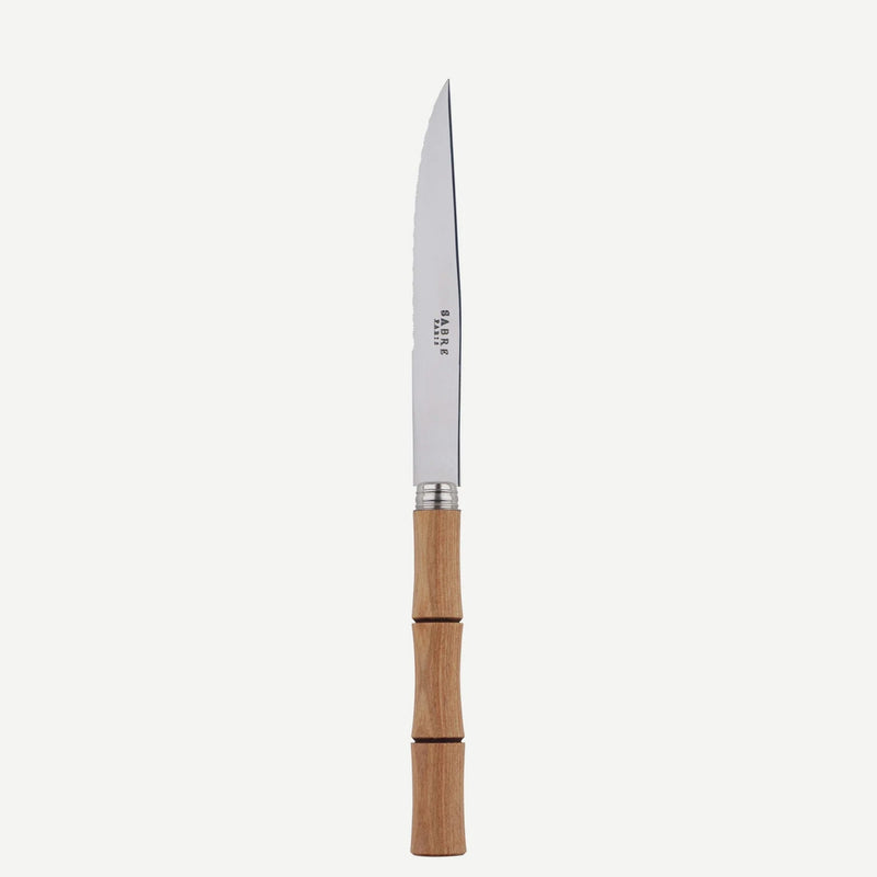 Sabre Bamboo Light Press Wood 23cm Steak Knife