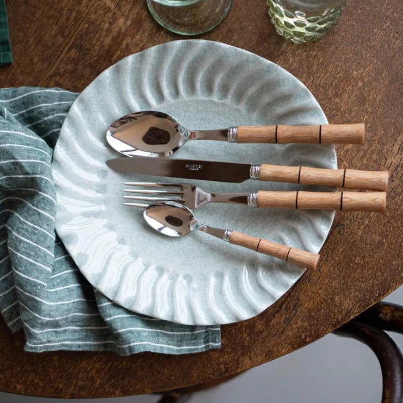 Sabre Bamboo Light Press Wood 4 Pieces Cutlery Set, 033