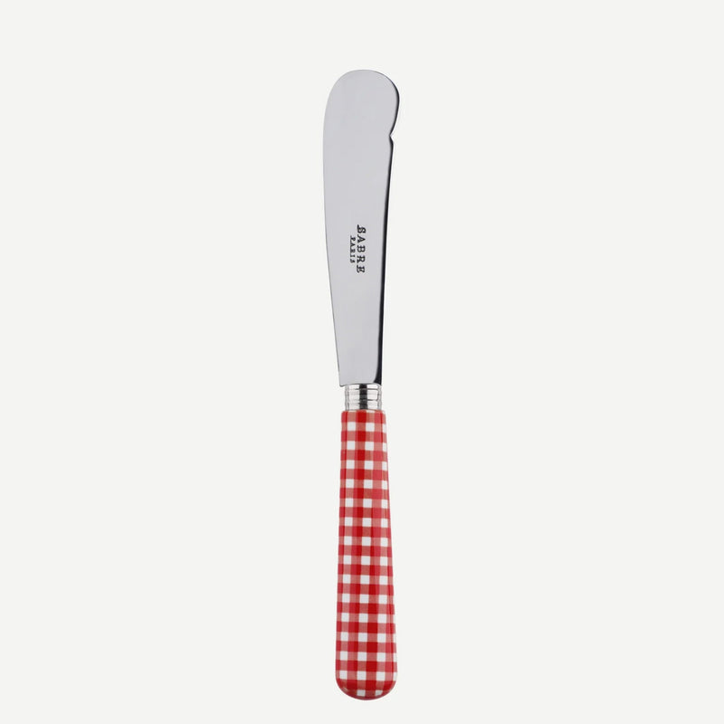 Sabre Gingham Red 19cm Butter Knife