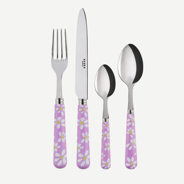Sabre Daisy Pink 4 Pieces Cutlery Set, 033