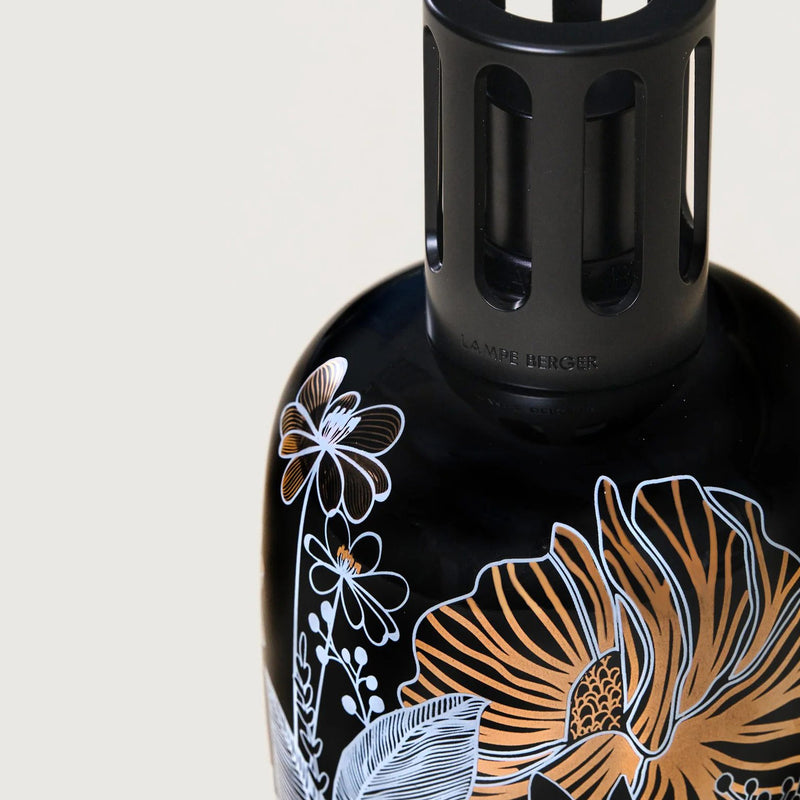 Black Vegetal Porcelain Lamp Berger