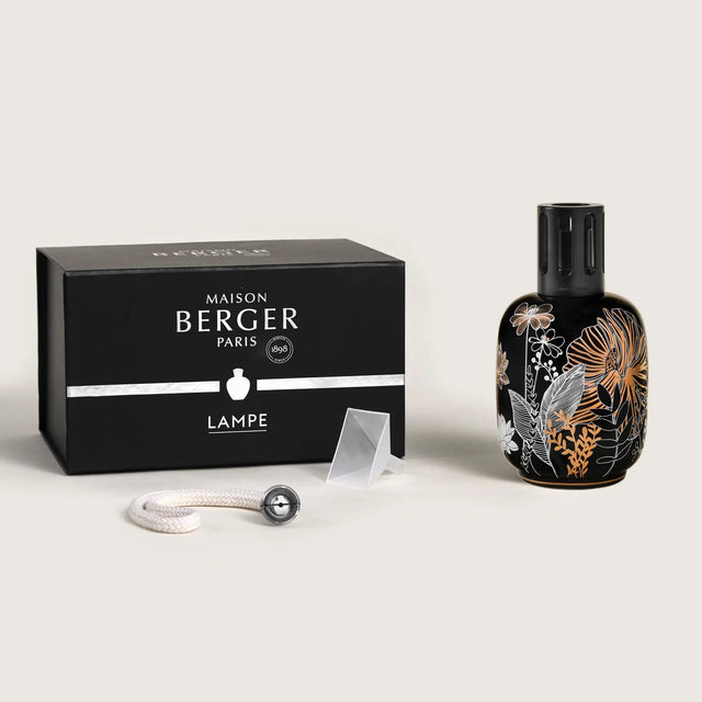 Black Vegetal Porcelain Lamp Berger