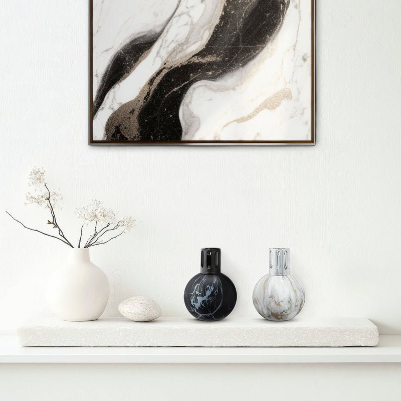 Black Marbled Lamp Berger