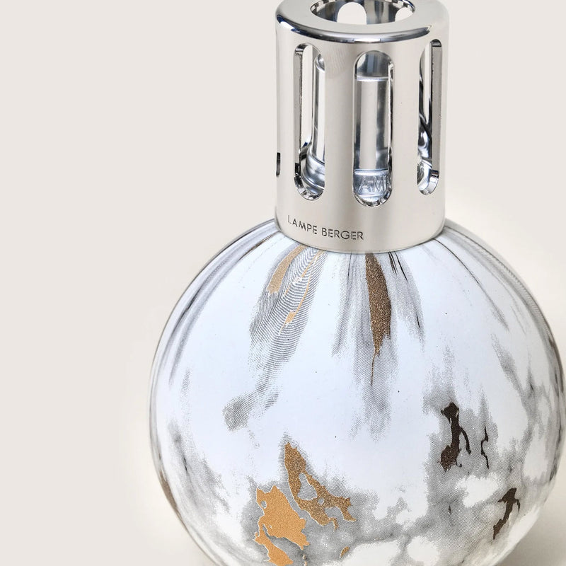 White Marbled Lamp Berger