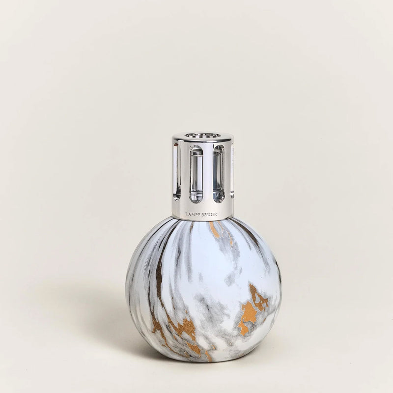 White Marbled Lamp Berger