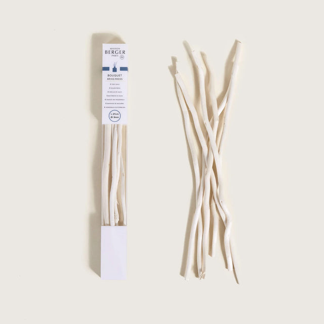 Pack of 6 natural willow sticks 21cm