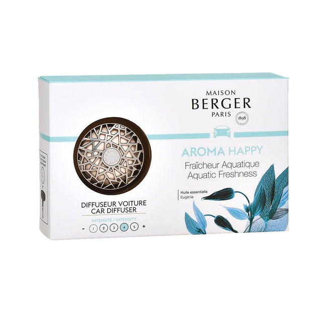 Maison Berger Aroma Happy Aquatic Freshness Car Diffuser Set 006403