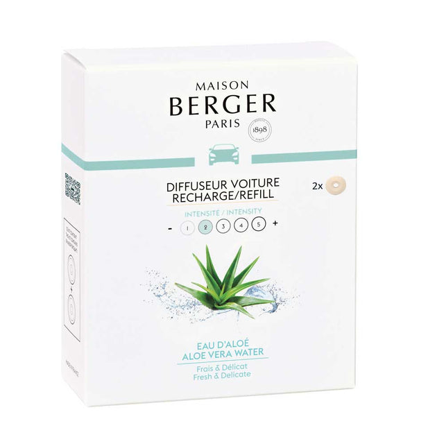 Maison Berger Aloe Vera Water Car Diffuser Refills