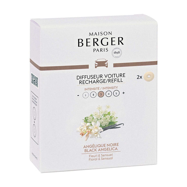 Maison Berger Black Angelica Car Diffuser Refills
