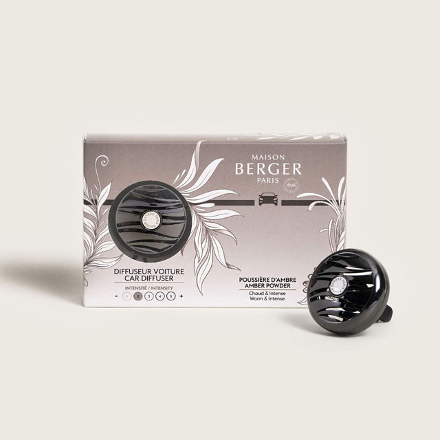 Amber Powder Holly Car Diffuser Set